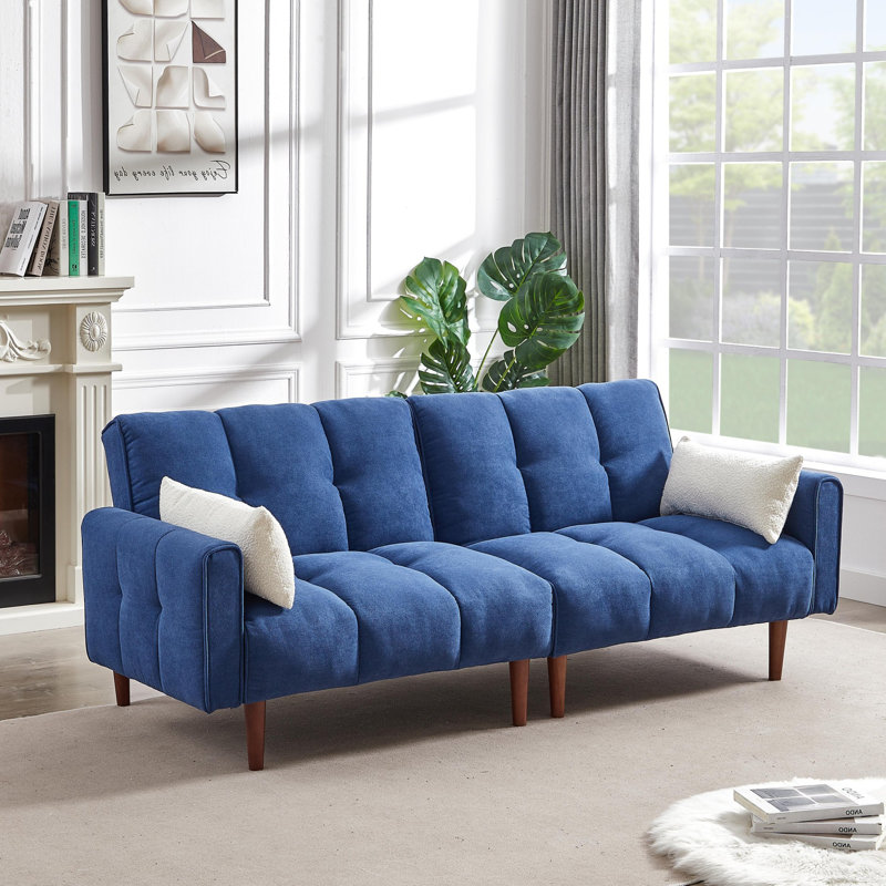 Corrigan Studio Convertible Futon Sofa Bed Adjustable Couch Sleeper Wayfair